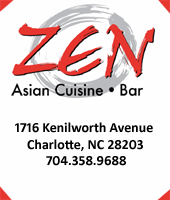 Zen Asian Cuisine Bar, Charlotte North Carolina